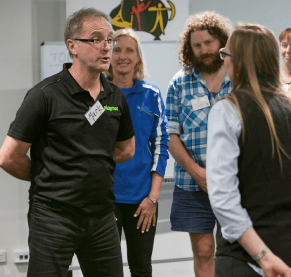 Mark Collard playing Your Add group activity as part of professional development workshop with ACA conference 2017